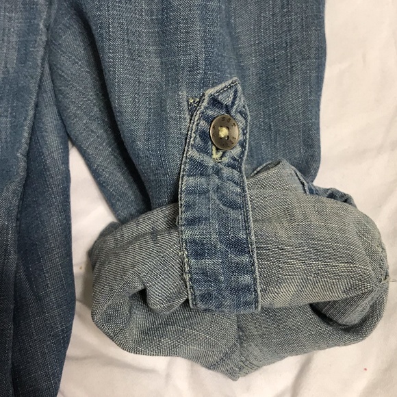 American Eagle Boyfriend Fit Jean Shirt - Picture 7 of 7